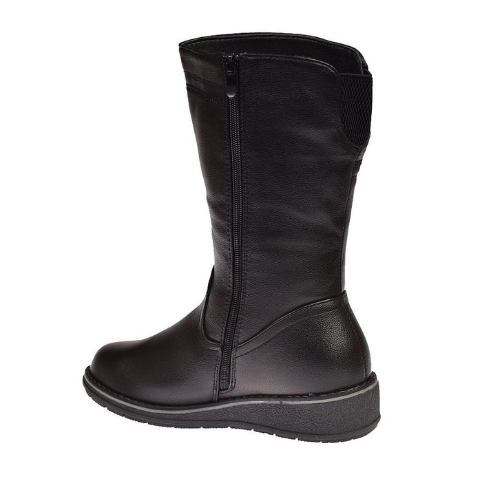 Kozaki damskie wysokie ocieplane na suwak 1328 rozm. 41