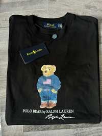 Czarna koszulka z misiem Polo Ralph Lauren rozmiar M L XL XXL nowa