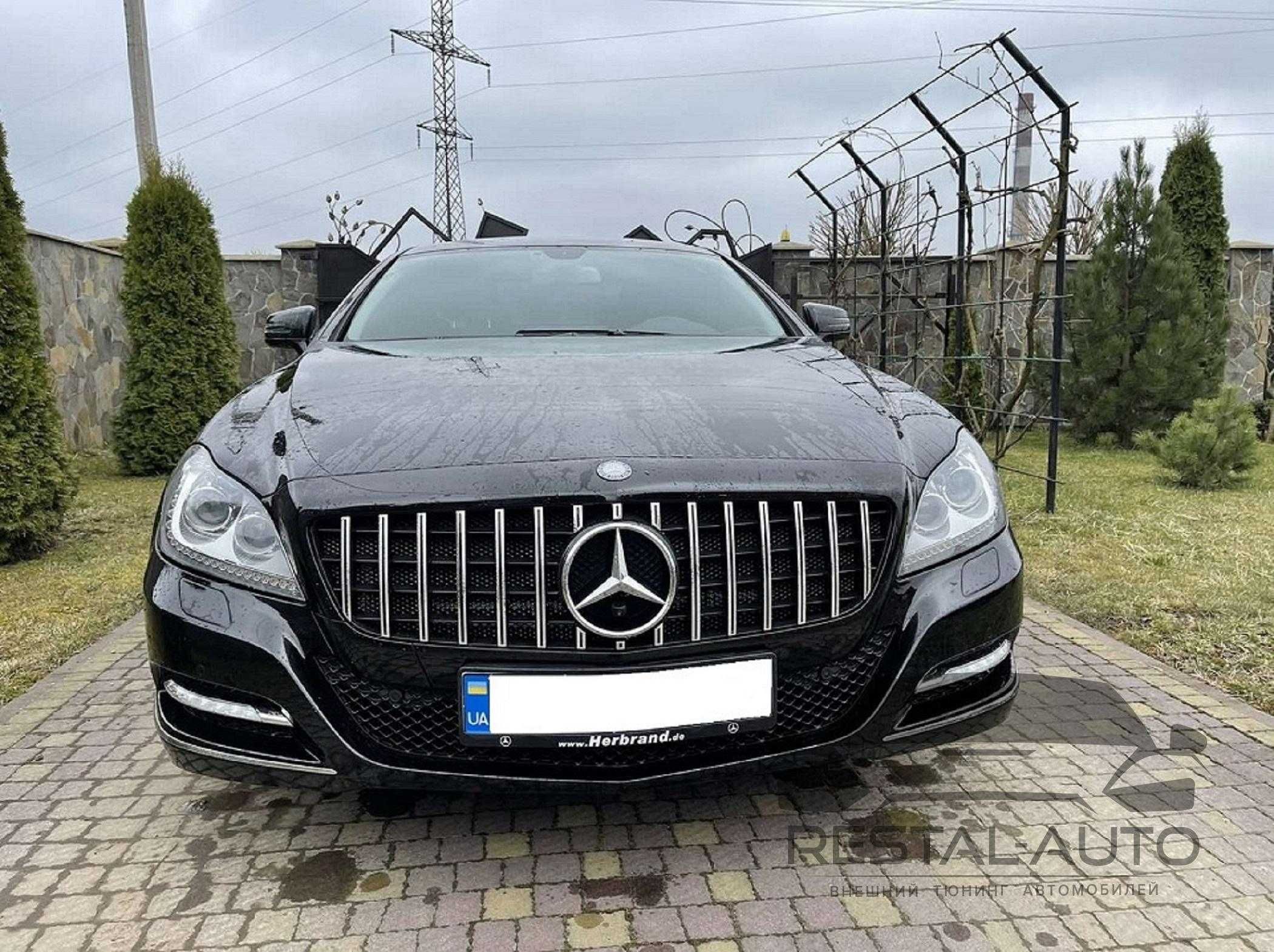 решетка радиатора на cls w218 c218 x218 mercedes РЕШЕТКА GT