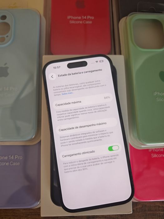 iPhone 14 Pro 6.1" 128GB Preto Bom estadoAceito Retomas