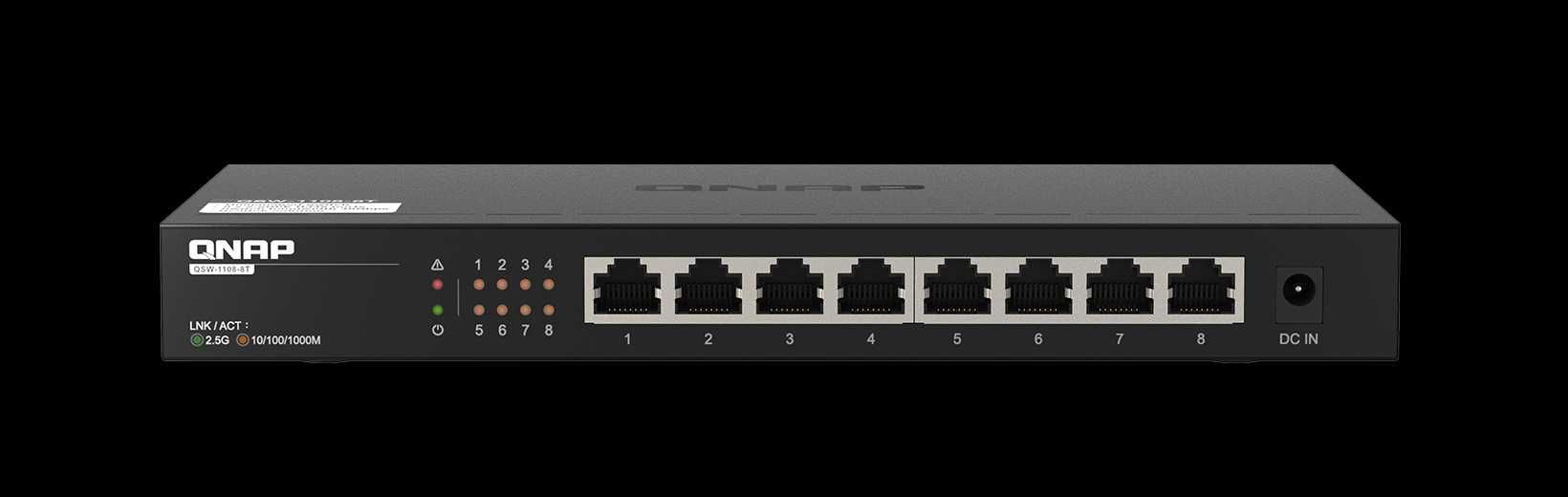 Комутатор некерований Qnap QSW-1108-8T
