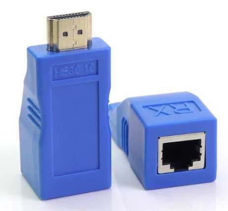 Подовжувач HDMI по витій парі  RJ45 перехідник по UTP  до 30 метрів