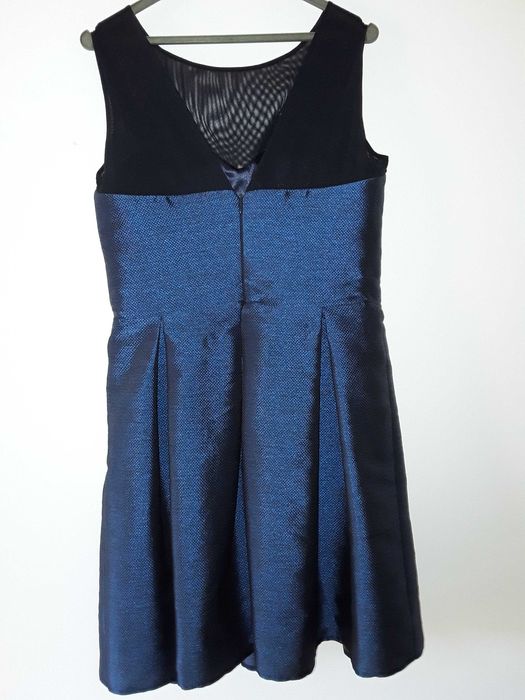 Vestido de cerimónia  azul marinho brilhante