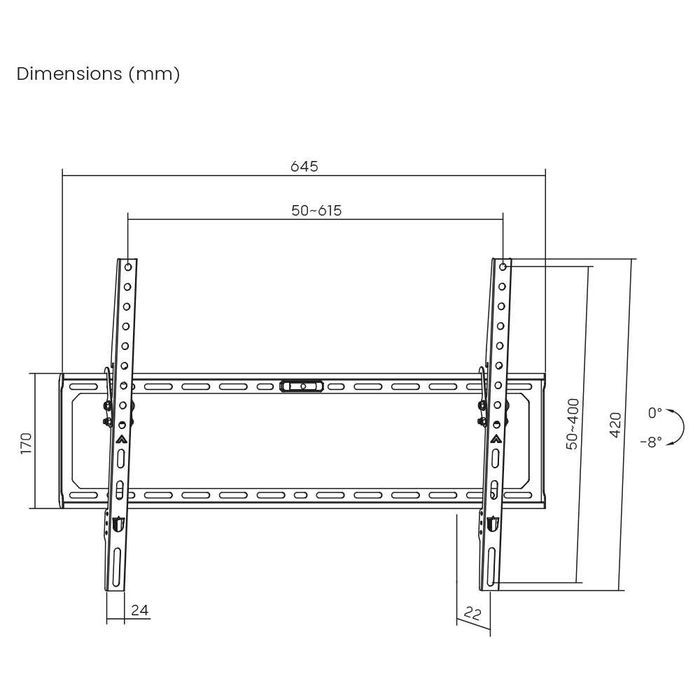 37"-86" Кронштейн для телевізора ITech PN6T Кріплення для телевізора