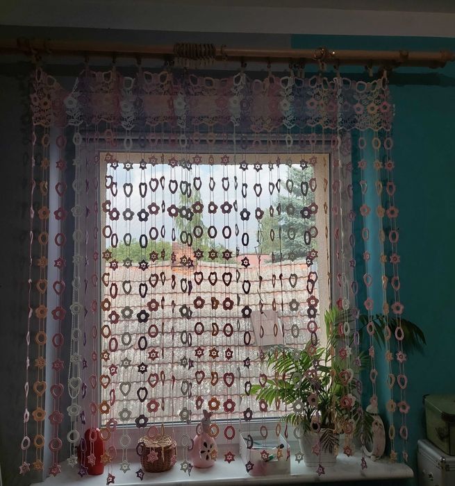 Firanka kolorowa dlug. 150cm