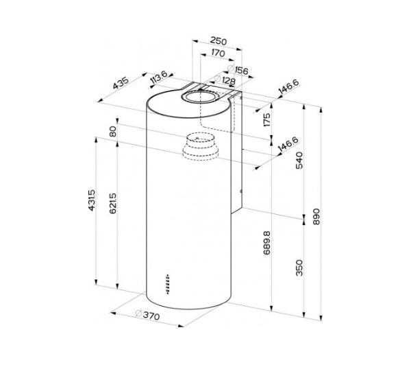 OKAP Faber Cylindra EV8 X 37 - NOWY!!!