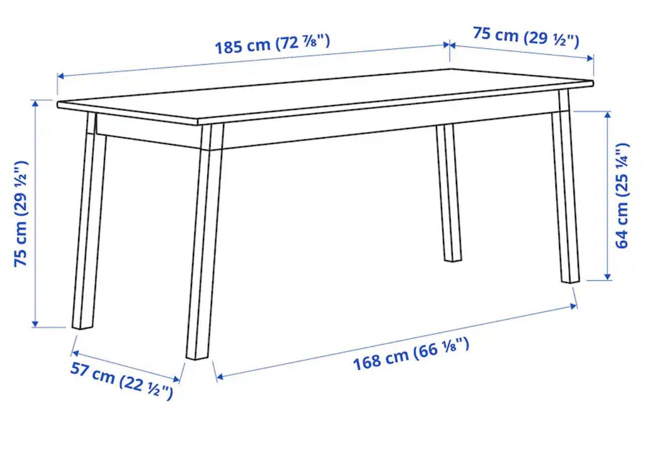 Mesa 185 x 75 cm