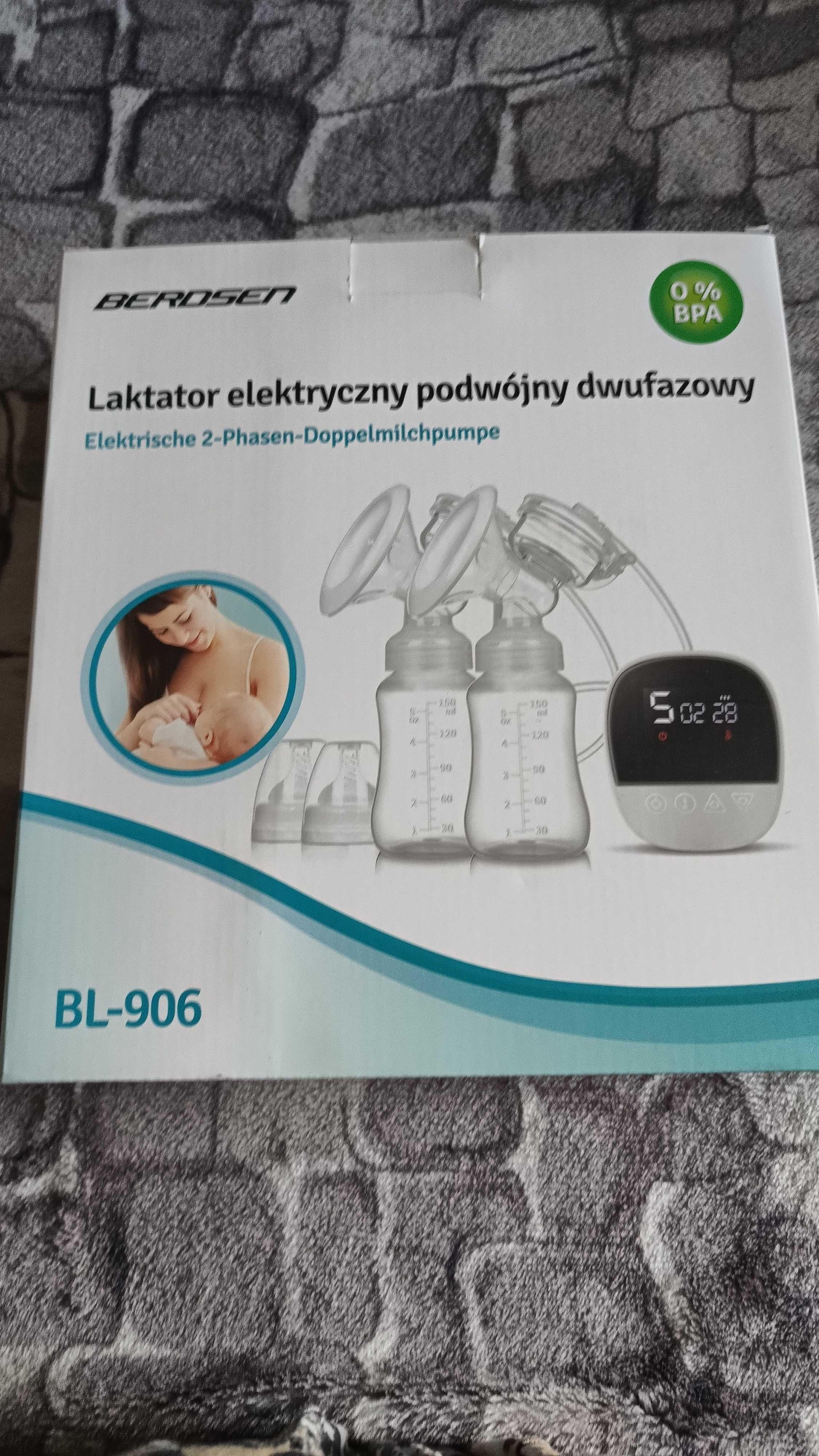 Laktator elektryczny podwójny dwufazowy + akcesoria