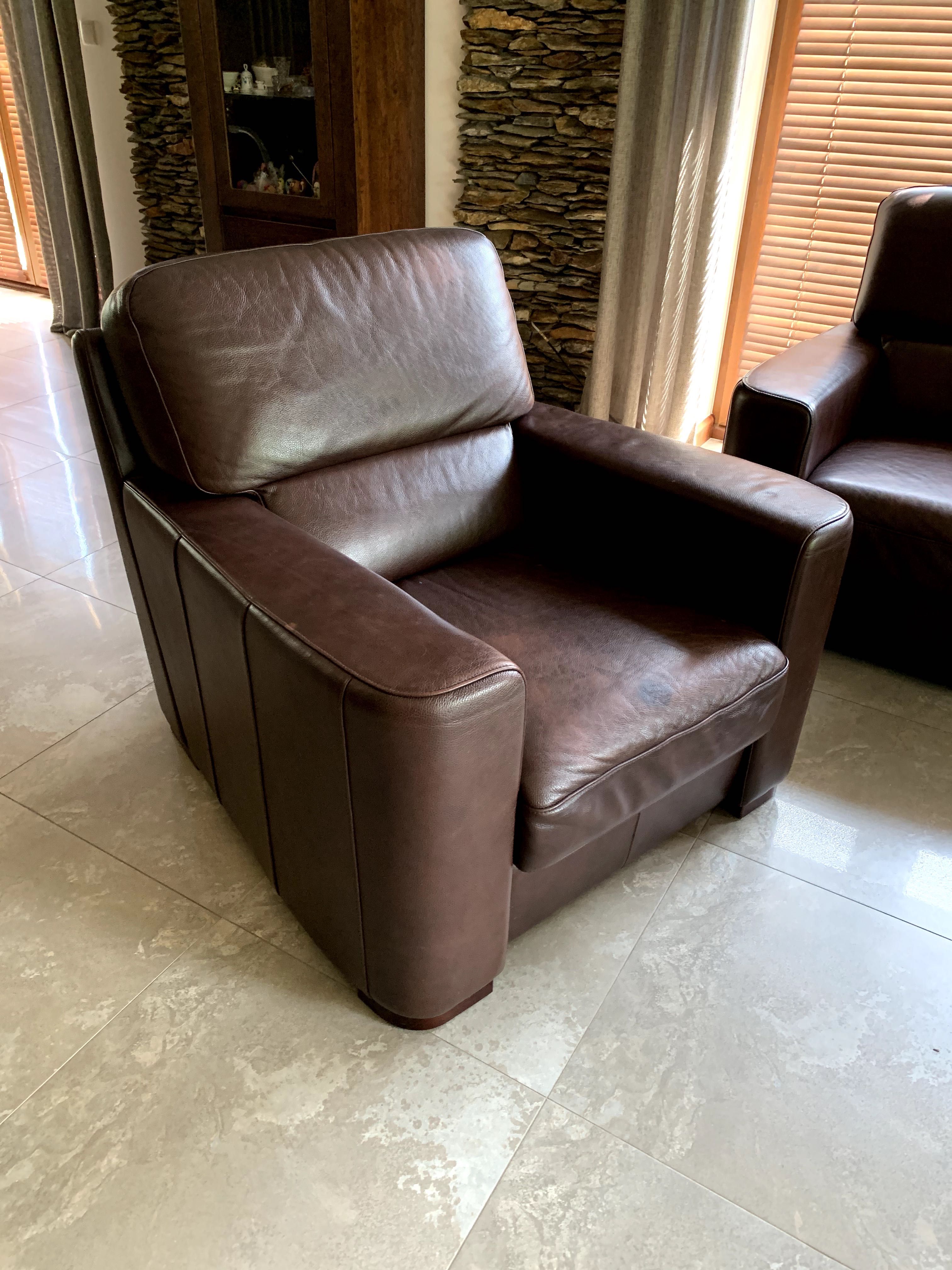 Sofa, fotel - skórzane  firmy KLER