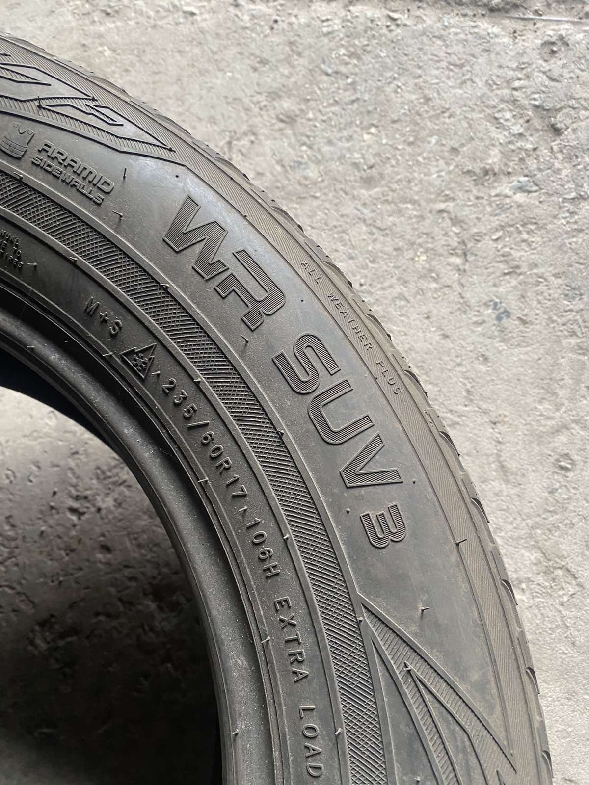 235.60.17 Nokian 2шт зима БУ склад шины резина из Европы 60 R17