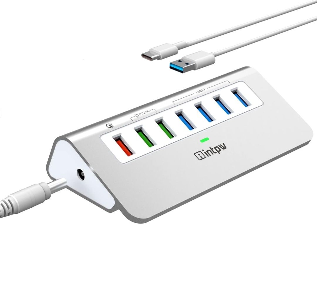 Zasilany koncentrator USB 3.2 10 Gb/s