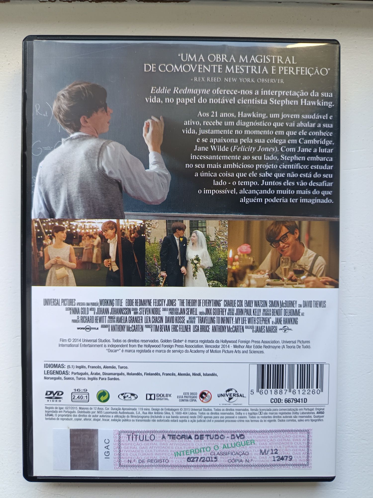 DVD a teoria de tudo
