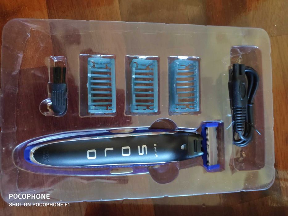 Aparador, Barbeador e Aparador de Pêlos Corporais Recarregável