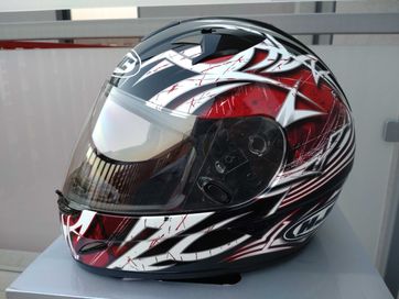 Kask motocyklowy HJC IS-16 Scratch czerwony, rozmiar L