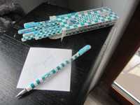 długopisy zmazywalne żelowe kolor niebieski 12 sztuk