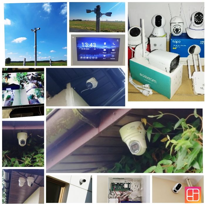 Kamery Monitoring Alarm Montaż instalacja Serwis Wideodomofony