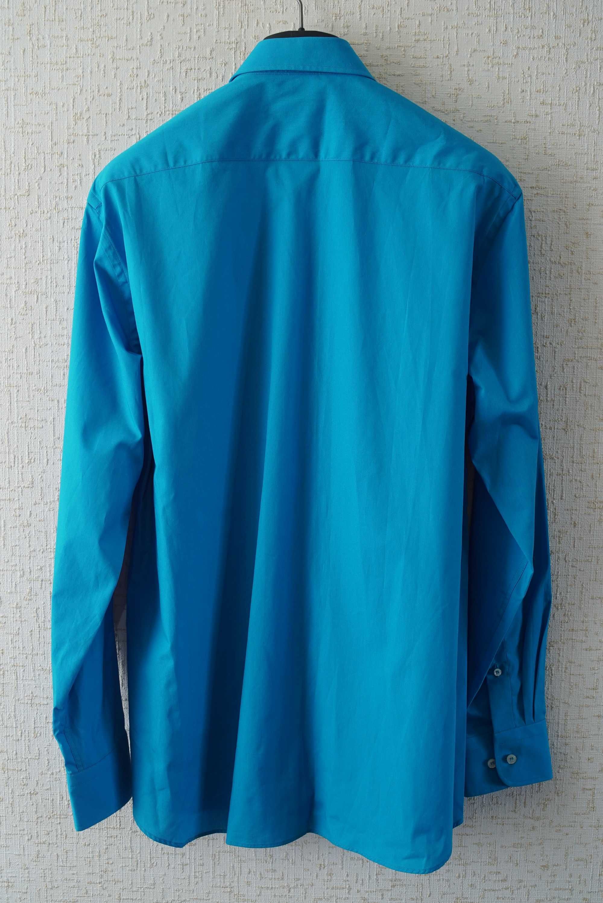 Мужская рубашка PAUL & SHARK (Италия), голубого цвета.