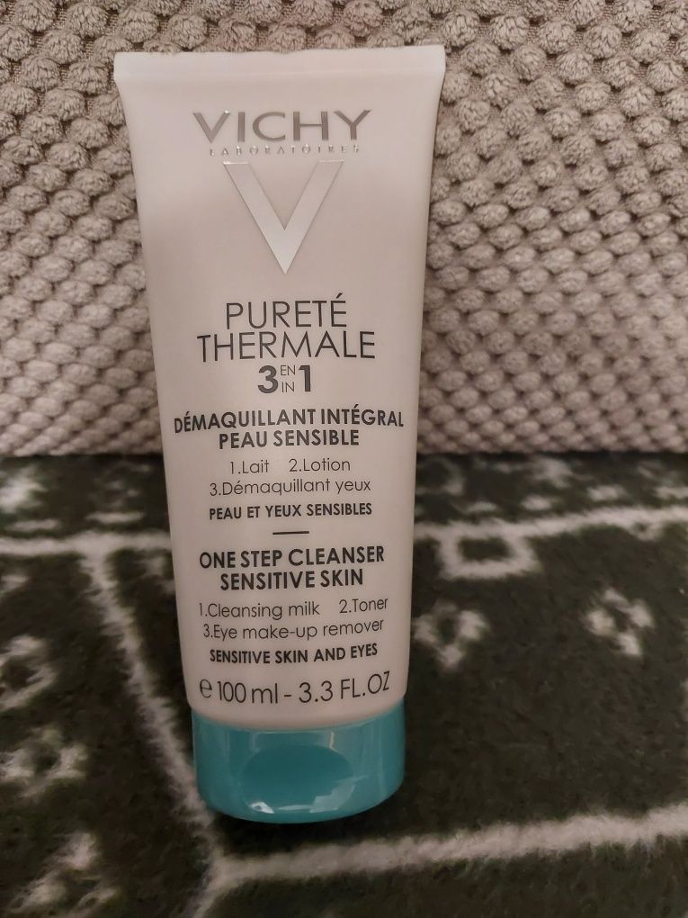 Vichy Purete preparat do demakijażu twarzy i oczu+szminka Maybelline