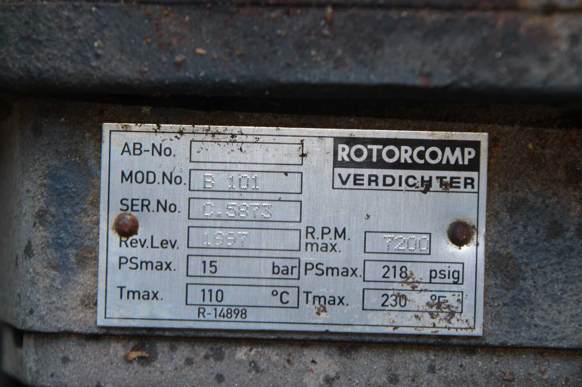 Kompresor śrubowy rotorcomp B 101