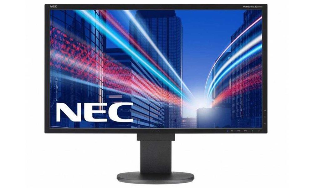 Monitor FullHD Nec MultiSync EA244WMi czarny HDMI DP DVI VGA