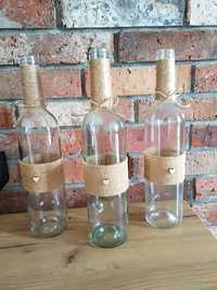 Wazony minimalistyczne rustykalne butelki