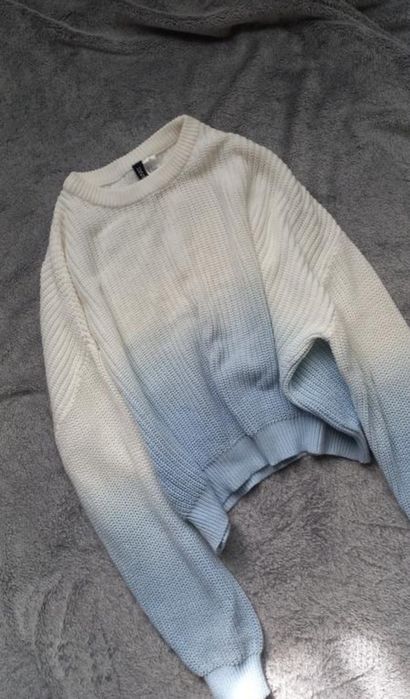 Світер H&M жіночий біло-блакитний