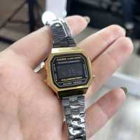 Наручний годинник, часи, касіо, Casio 168M Black-Gold