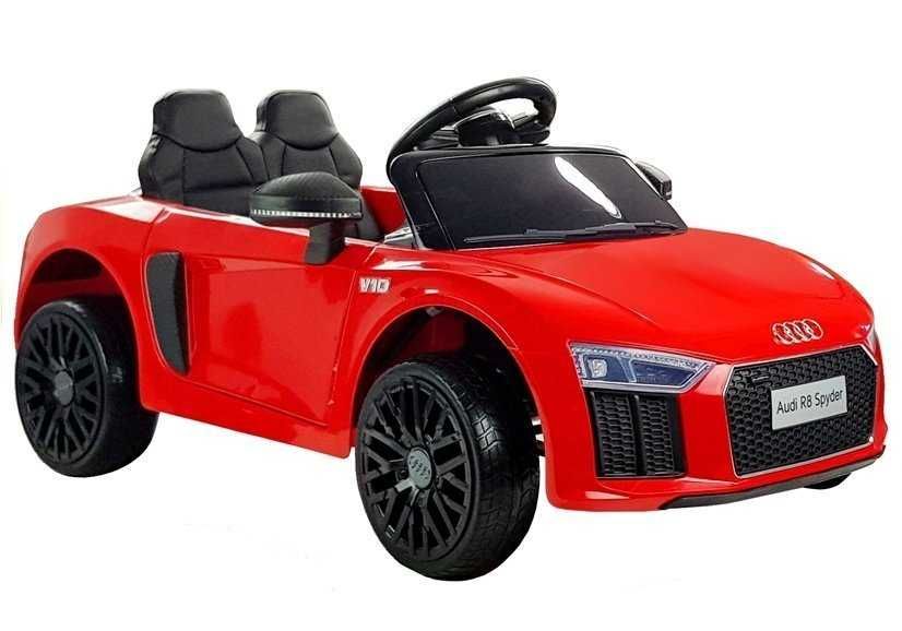 Auto Na Akumulator Audi R8 Spyder Czerwony Dwuosobowe