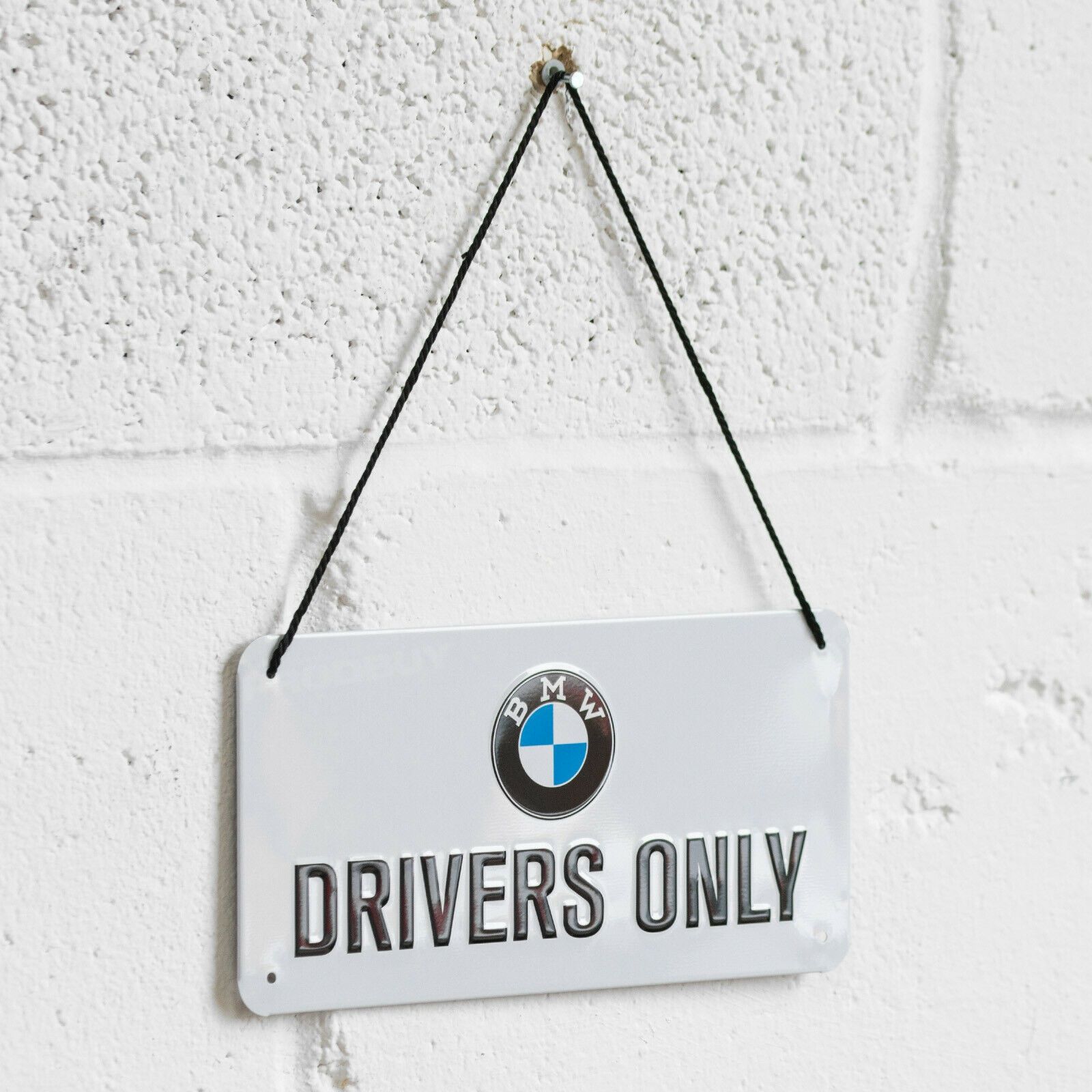 Placa design poster BMW drivers oficina garagem quadro moldura