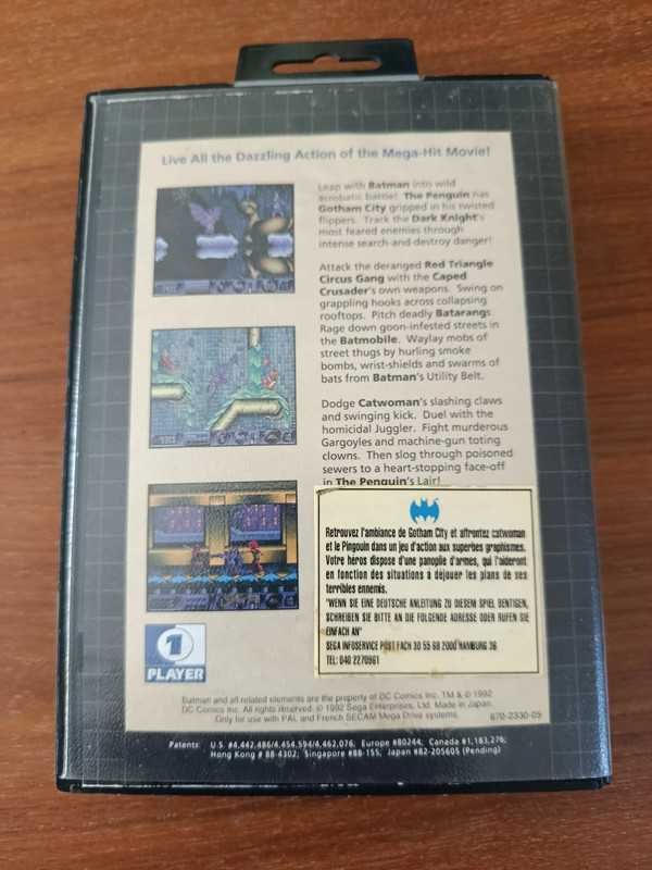Batman Returns  - Mega Drive - Completo