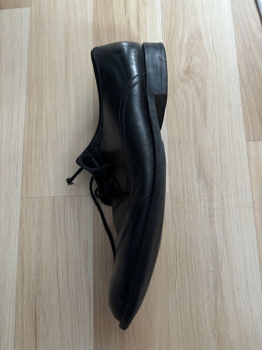Męskie buty wizytowe skórzane na czarne pantofle r 43 Golfclub