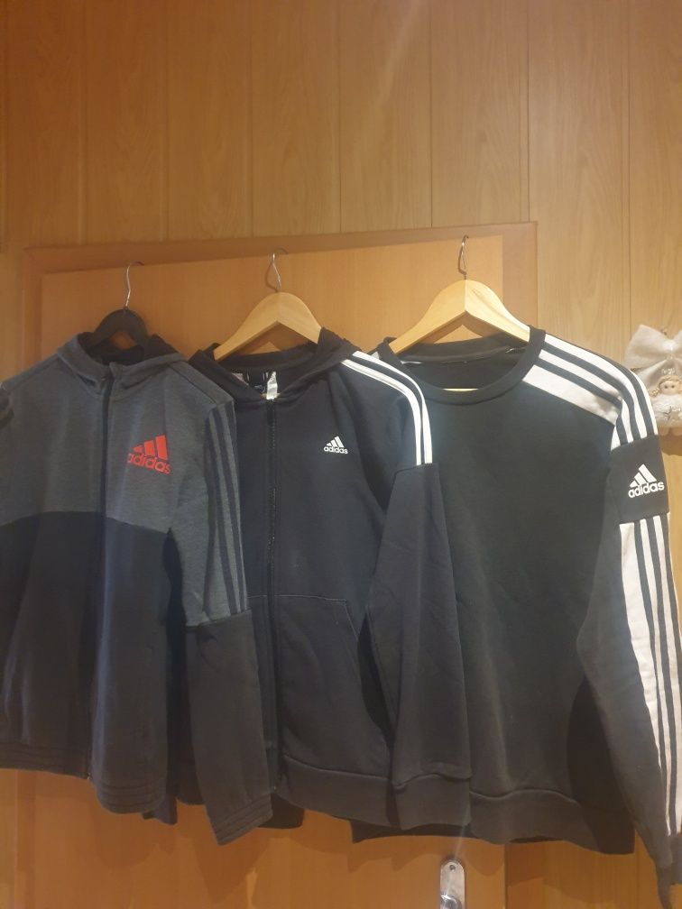 Bluza Adidas zestaw 3 szt roz 158