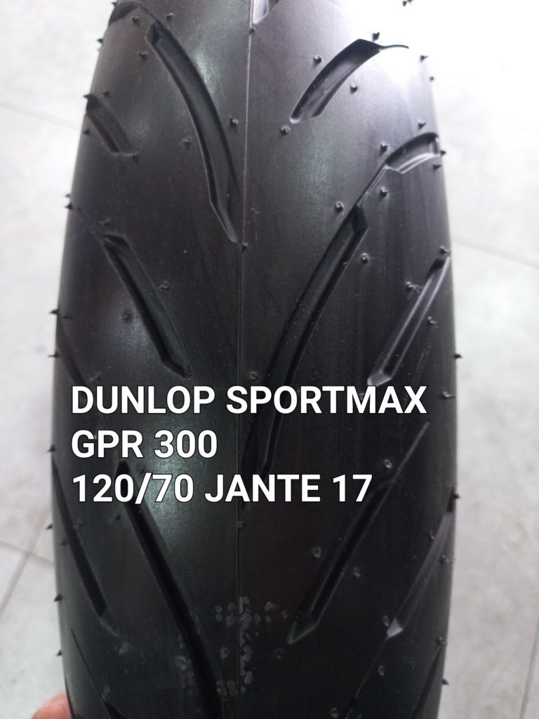 pneu novo mota 120/70/17 dunlop sportmax gpr 300