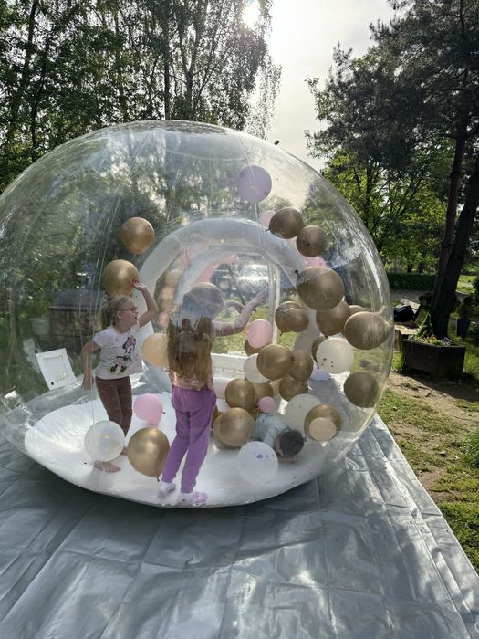 Biały Miś ,stich,Angel żywe maskotki na wynajem