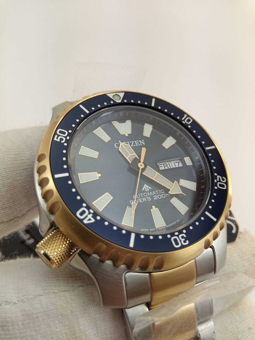 Японские 200м дайверы Citizen NY0154-51L механика автоподзавод, сапфир