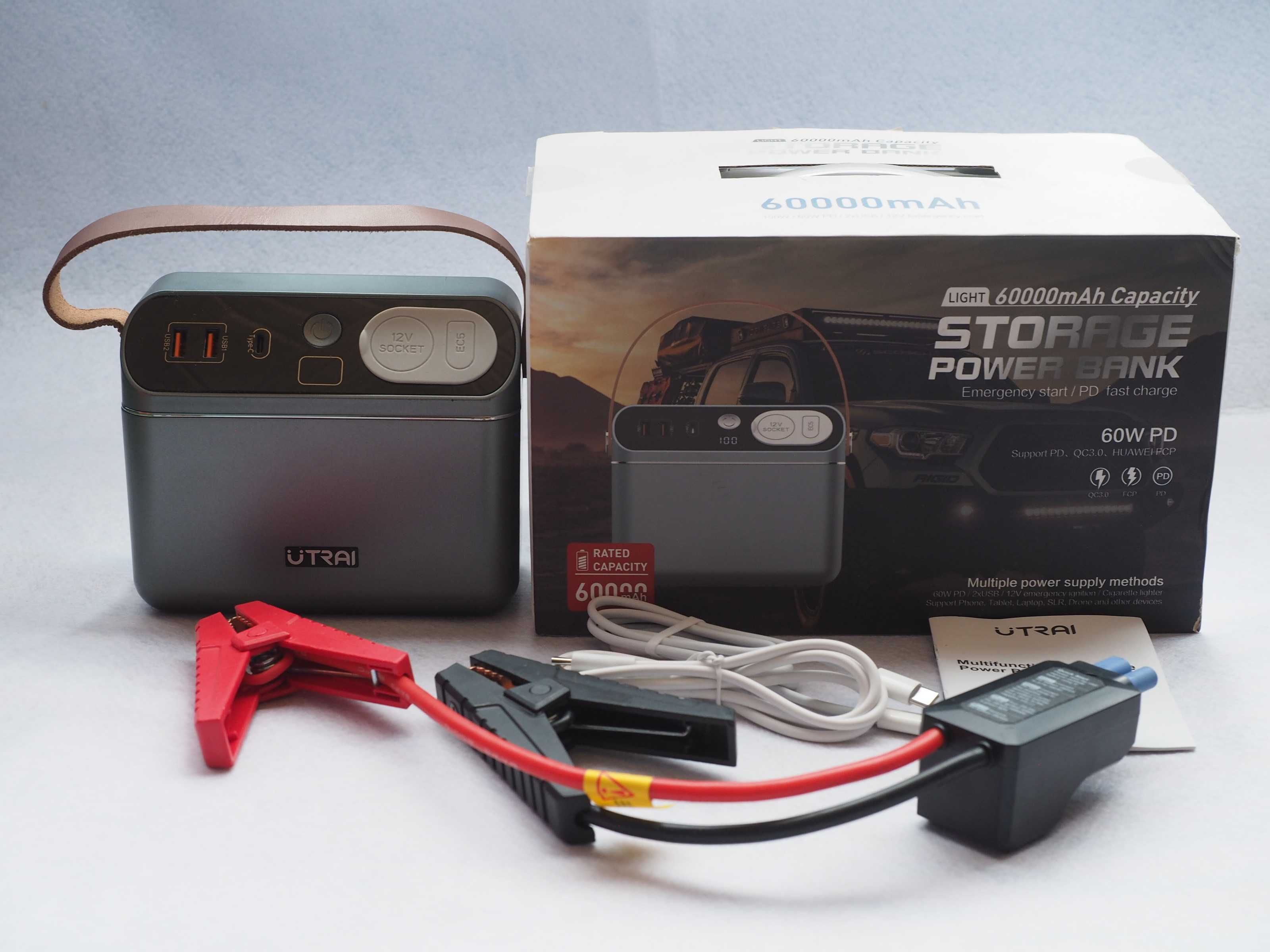 Utrai Backer 60000Jump  Starter stacja zasilania 222wh 230V powerbank