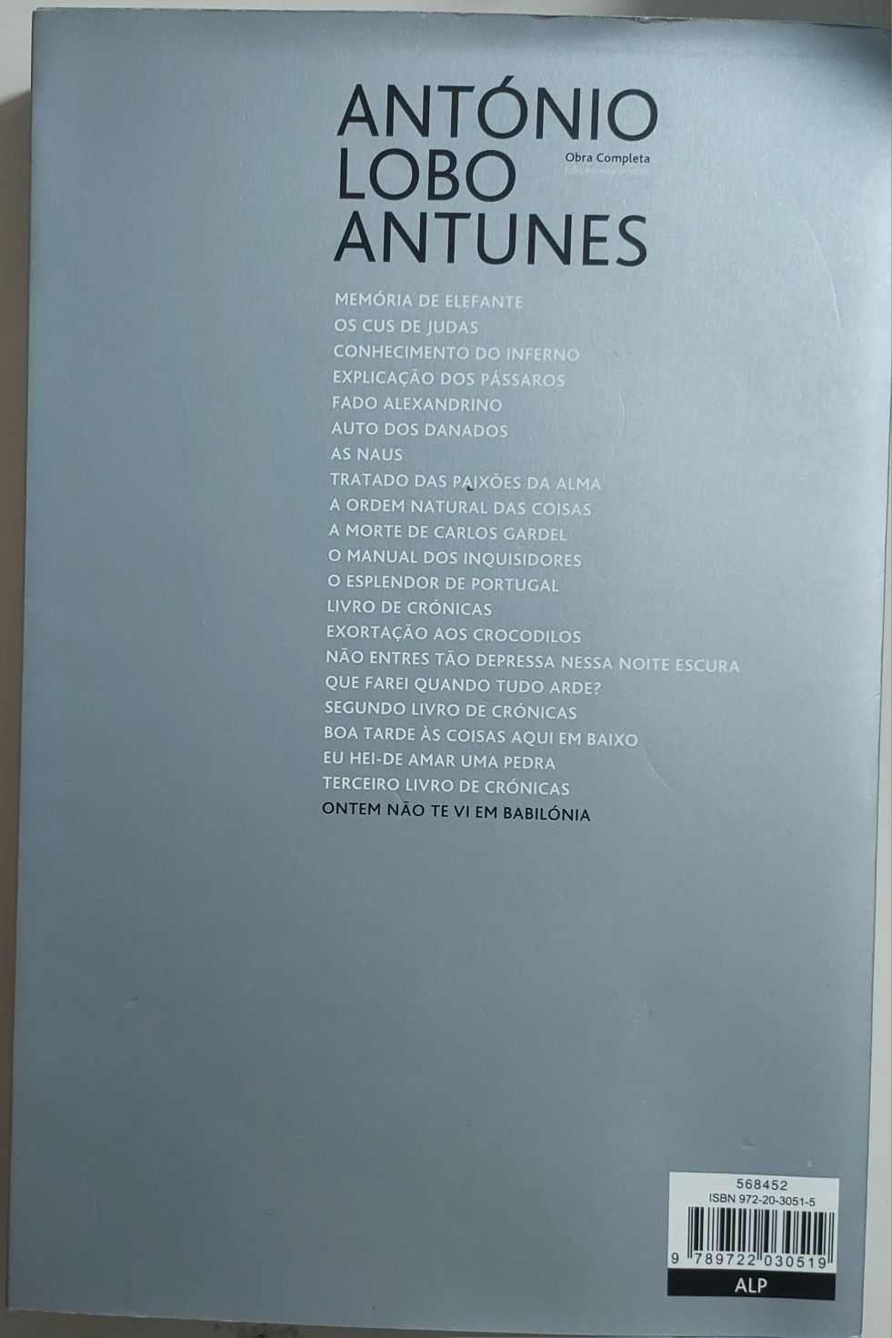 Ontem não te vi em Babilónia