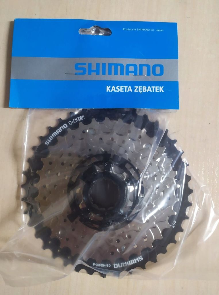 Kaseta Shimano Alivio CS-HG400 8rz 11-40t, łańcuch HG71, adapter ZTTO