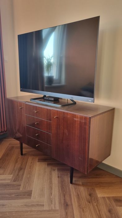 Komoda PRL - ciemny brąz