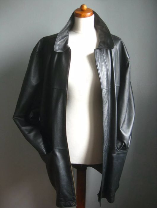 Vintage Kurtka Skórzana Marks&Spencer Oversize!