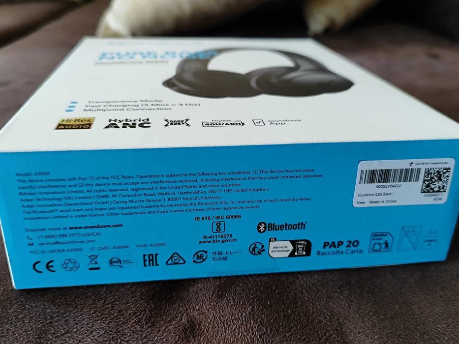 Słuchawki bluethooth SOUNDCORE Q20i z ANC