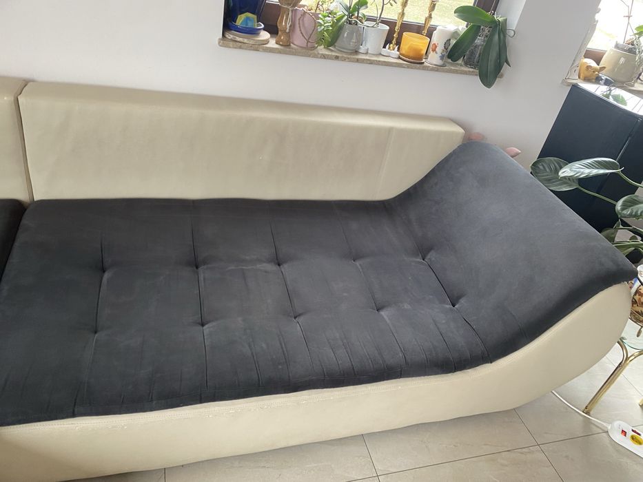 Duża nowoczesna kanapa narożna z funkcją spania 300 cm Resto Design