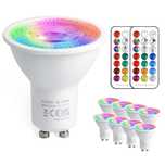 Żarówka LED VARICART GU10 5W RGBW, 12 kolorów, pilot ściemniający