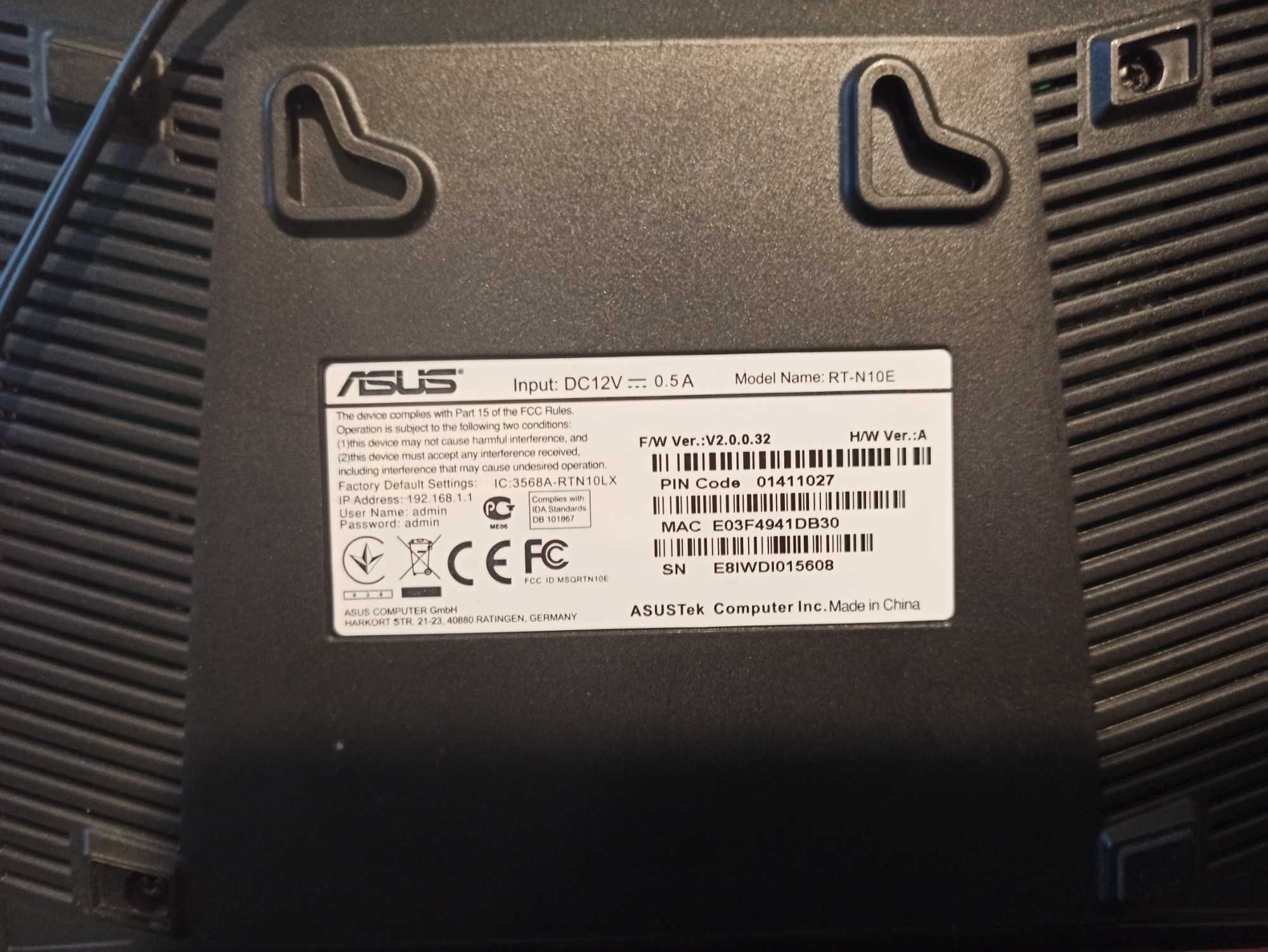 Router RT-N10E Wireless N Router ASUS - 40 zł