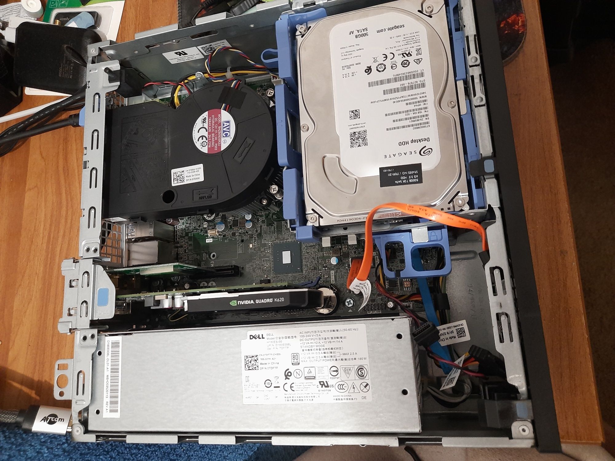 Dell 5050 sff i5-7500/16ddr4/ssd256/hdd500/k620-2gb wifi