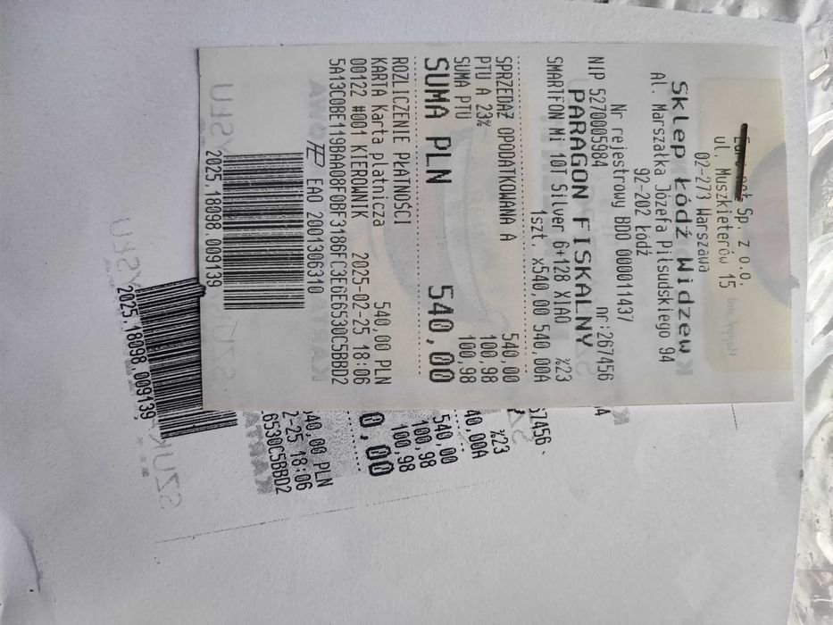 Xiaomi Mi 10T nowy, na gwarancji