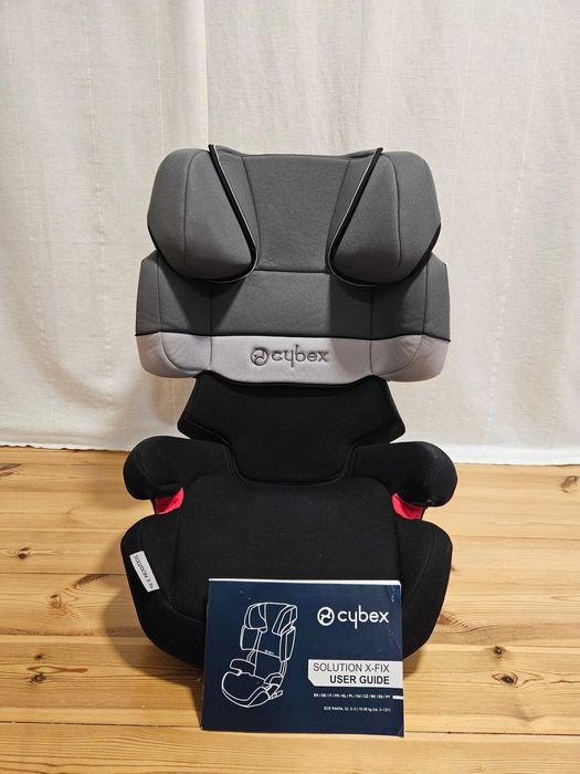 Fotelik ISOFIX + pasy Cybex solution X-fix 15-36kg - stan bardzo dobry