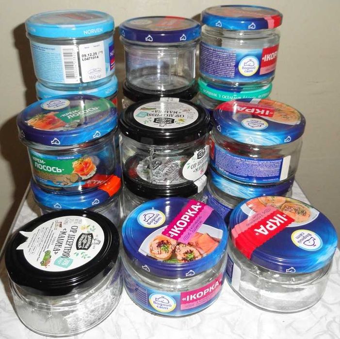 Банки для консервації (0,17-1,0л) з кришкою твіст в наборі (114 шт.)