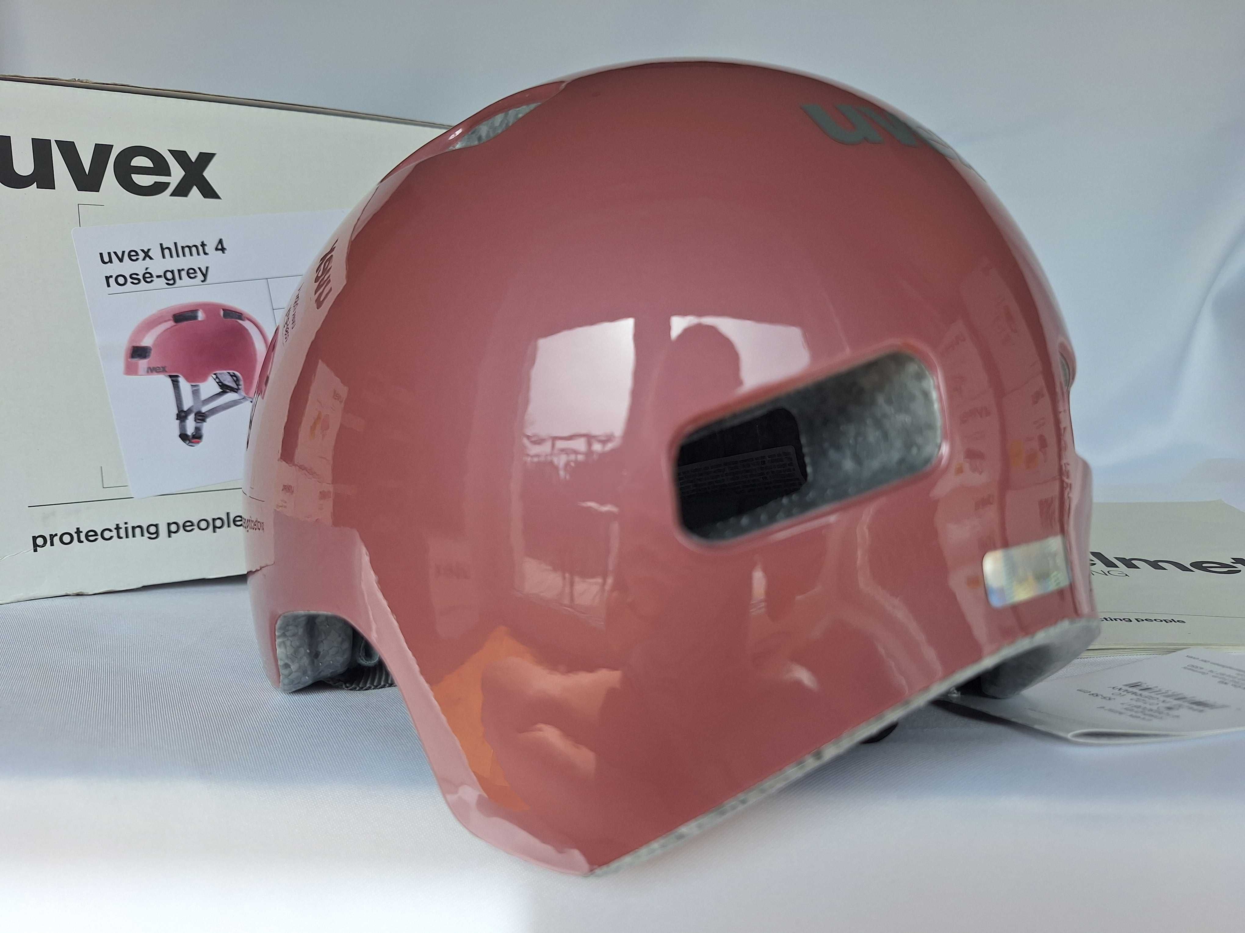 Kask rowerowy dziecięcy Uvex HLMT 4 Rose Grey M 55-58cm