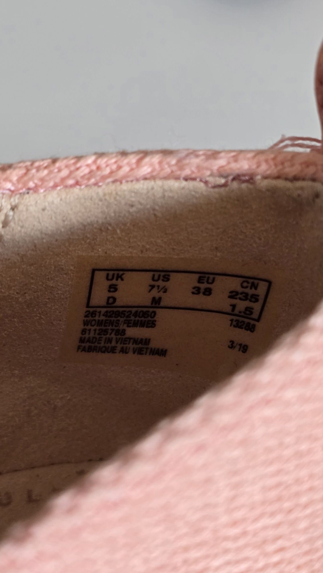 Жіночі балетки,тряпчані, Clarks, легенькі балетки